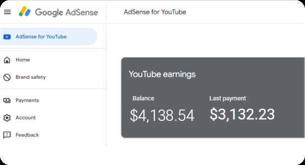 Выплата от Google AdSense